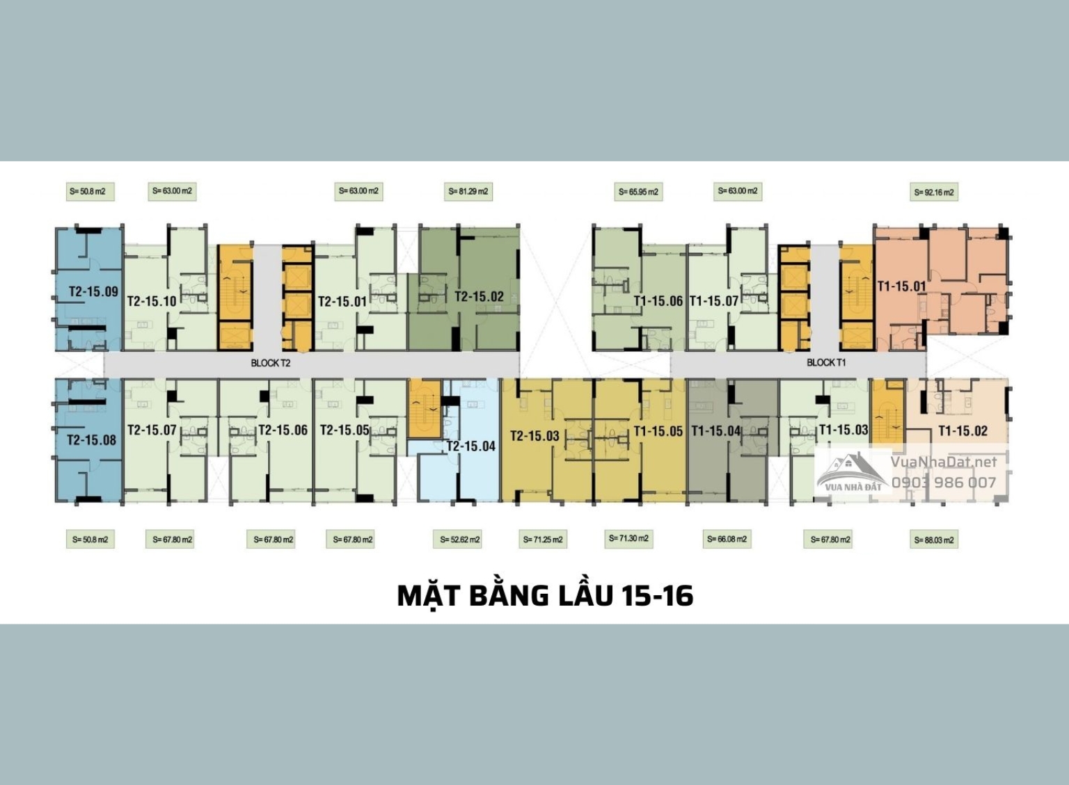 Calla Garden - Mat bang tầng 14 (2)