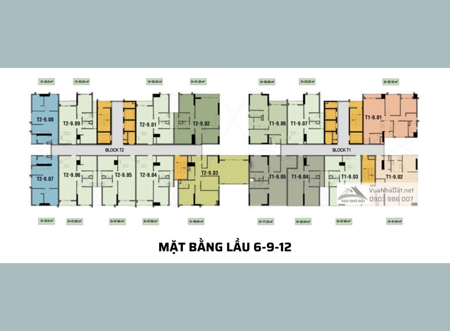 Calla Garden - Mat bang tầng 6