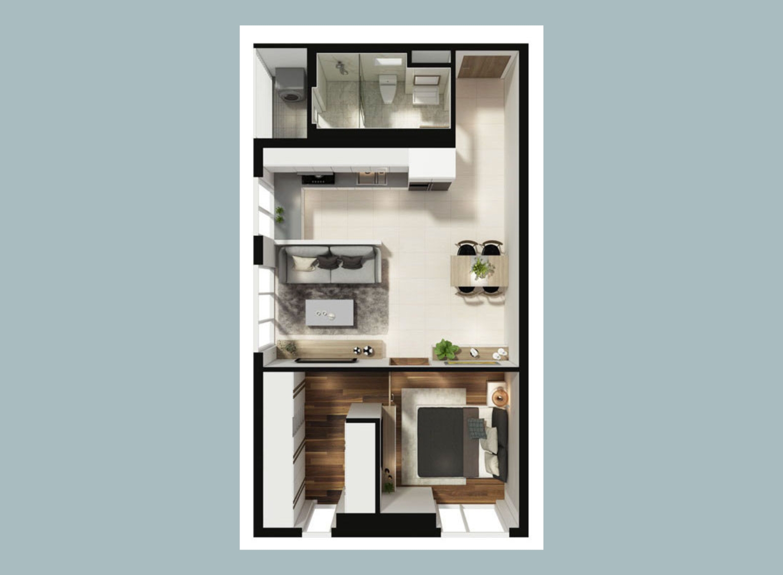 LAYOUT 3 PHÒNG NGỦ